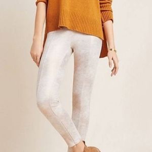 NWT Anthropologie Faux Suede Metallic Legg…